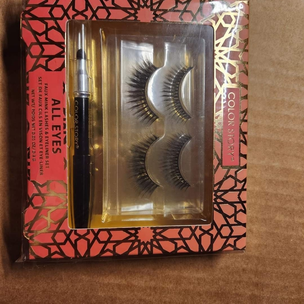 Lashes and liner